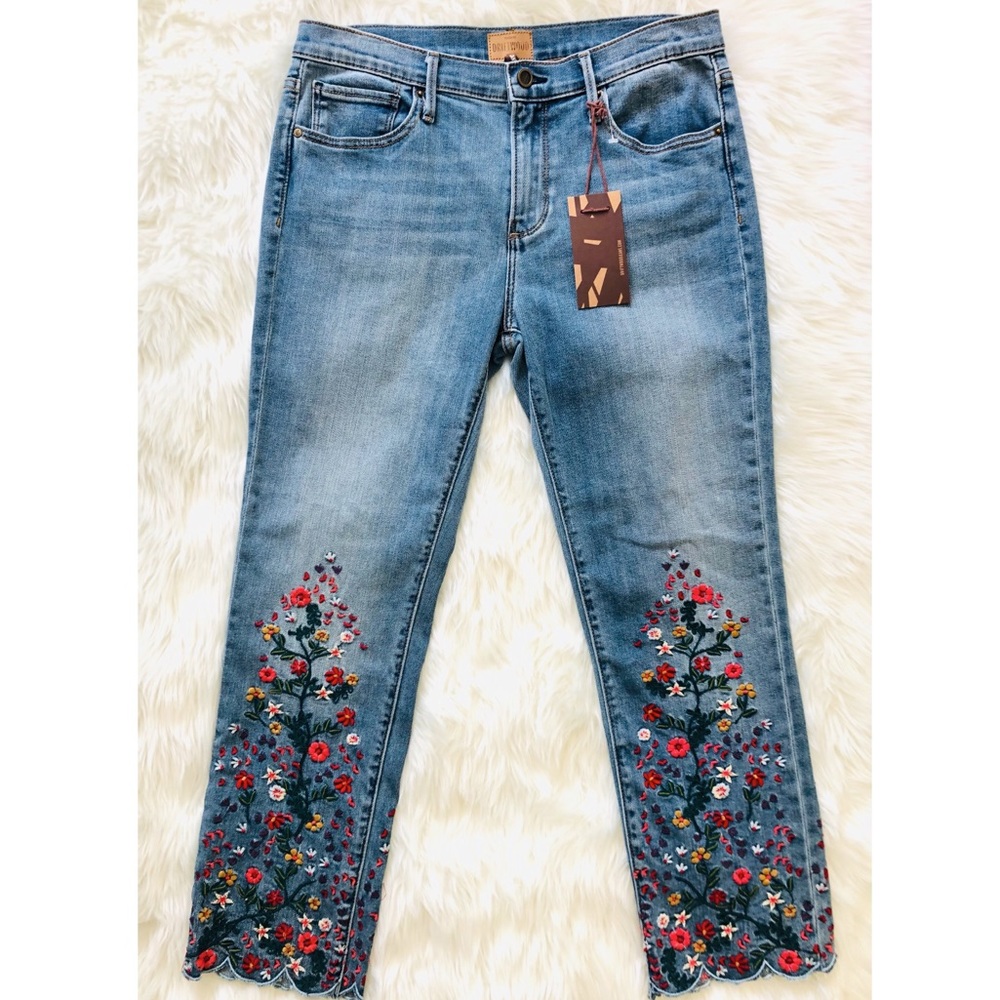 DRIFTWOOD Candace Embroidered Ankle Jeans Sz 31